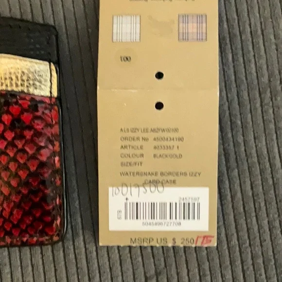 Burberry water snake borders IZZY card case - Picture 4 of 5